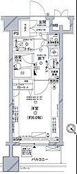 コンシェリア大森山王 1Kの間取図画像