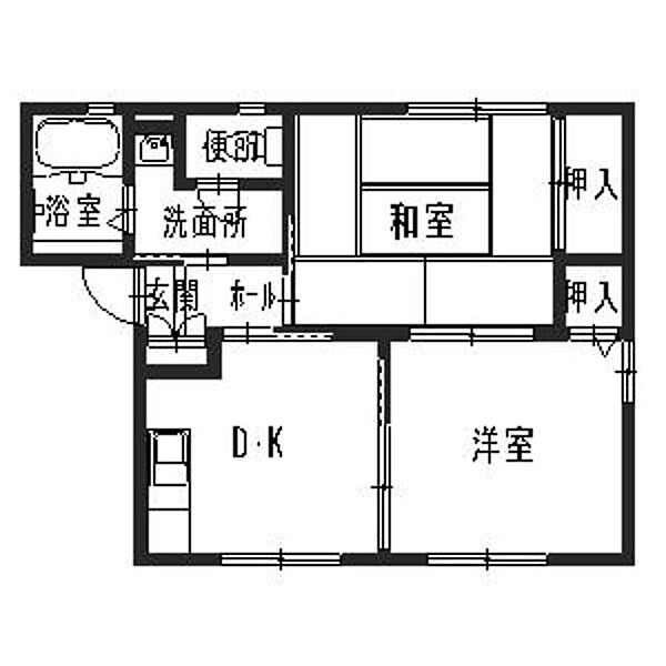 さくらハイツ 0102｜兵庫県高砂市高砂町藍屋町(賃貸アパート2DK・1階・42.78㎡)の写真 その2