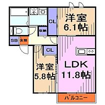 埼玉県川口市大字石神（賃貸アパート2LDK・2階・57.60㎡） その2