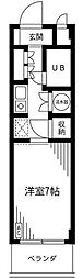 メゾンさがみ 1Kの間取図画像