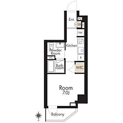HYs flat糀谷 2階1Kの間取り