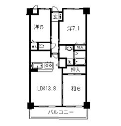 リヴィエール大高 3LDKの間取図画像