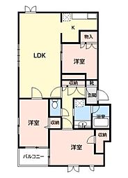 凛樹 3LDKの間取図画像
