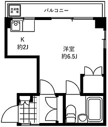 グランシャレー梅島 ワンルームの間取図画像