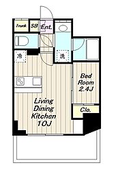 ＳＹＦＯＲＭＥ　ＭＡＣＨＩＤＡ 13階1LDKの間取り