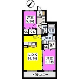 間取図画像 2LDK