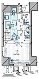 メインステージ目黒2 1Kの間取図画像