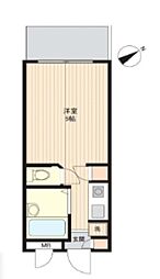 美和プラザ高井戸 ワンルームの間取図画像
