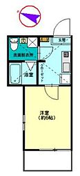 アルテ南太田 1Kの間取図画像