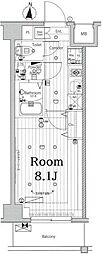 メークス池上ルーチェ 1Kの間取図画像