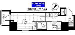 グランドコンシェルジュ蒲田 1Kの間取図画像