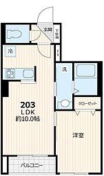 GRANDEUR 1LDKの間取図画像