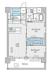 Ｔｅｒｒａ蚕糸の森 4階2LDKの間取り