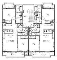 シャン ・ ドゥ・ コルザ1 2LDKの間取図画像