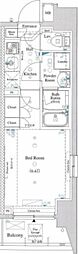 プロフ川崎八丁畷 1Kの間取図画像