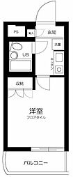 ラ・レジダンス・ド・パンデュール 1Kの間取図画像