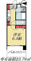 レジディア船橋1 1Kの間取図画像