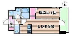 ADVANCE新大阪WESTGATE2 1LDKの間取図画像