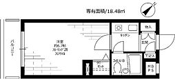 ライオンズマンション渋谷本町 1Kの間取図画像