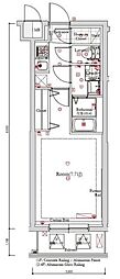 GALICIA南長崎 1Kの間取図画像