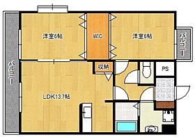 グランドゥール 505 ｜ 福岡県久留米市山川安居野３丁目14-2（賃貸マンション2LDK・5階・61.20㎡） その2