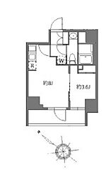 アラート横濱桜木町II 1LDKの間取図画像