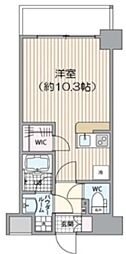 オーキッドレジデンス船橋本町 ワンルームの間取図画像