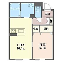 ルーシーエメラルド 00203 ｜ 群馬県伊勢崎市安堀町1895-5（賃貸マンション1LDK・2階・41.62㎡） その2