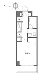 ガーデン萩中 1Kの間取図画像