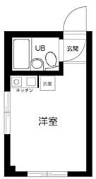 M・Fプラザ 3階ワンルームの間取り