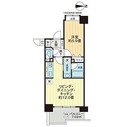 ライオンズマンション御茶ノ水 1LDKの間取図画像
