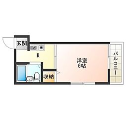 Osaka Metro中央線 阿波座駅 徒歩3分の賃貸マンション 7階1Kの間取り