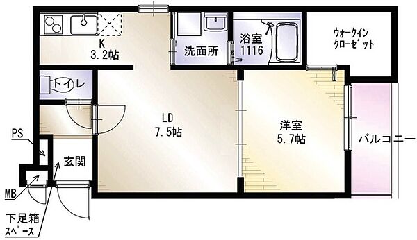 フジパレス上神田I番館 ｜大阪府寝屋川市上神田１丁目(賃貸アパート1LDK・2階・40.11㎡)の写真 その2