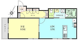 AliviotA 1LDKの間取図画像