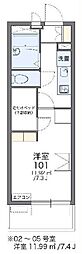レオパレスOVIRA 1Kの間取図画像