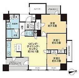 グーディッシュ西新井弐番館 3LDKの間取図画像