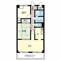 グランビューサン 0402 ｜ 大阪府東大阪市古箕輪１丁目14-45（賃貸マンション1SLDK・4階・55.00㎡） その2