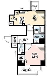 MAKESDESIGN両国NORTH 1LDKの間取図画像
