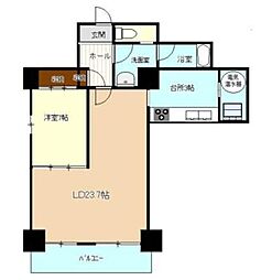 半蔵門ハウス 5階1LDKの間取り
