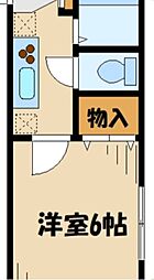 ミニジュネス 2DKの間取図画像