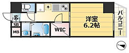 ファーストステージ神戸トランキーロ 1Kの間取図画像