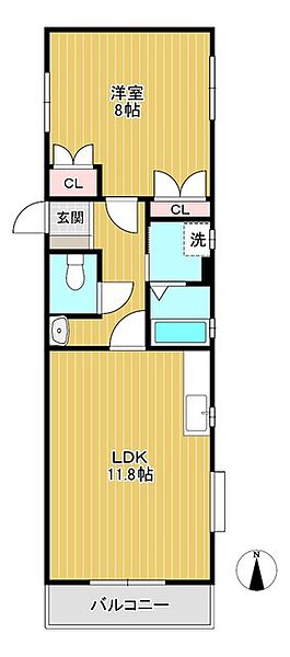 カドル 111｜福岡県久留米市東合川新町(賃貸マンション1LDK・1階・48.50㎡)の写真 その2