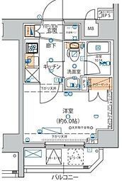 Risingplace綾瀬三番館 1Kの間取図画像