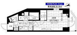 ステージグランデ亀有アジールコート 1Kの間取図画像