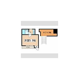 第2氷川台ハイム 1Kの間取図画像