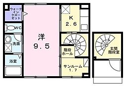 ユーステス鎌倉 1Kの間取図画像