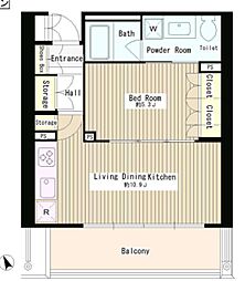 MMガーデン 1LDKの間取図画像