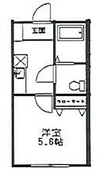 クオリティハイツ幕張本郷 1階1Kの間取り