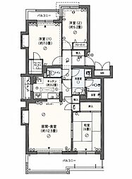 フェアロージュ淵野辺4号棟 3LDKの間取図画像