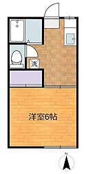 司ハイツ 1Kの間取図画像